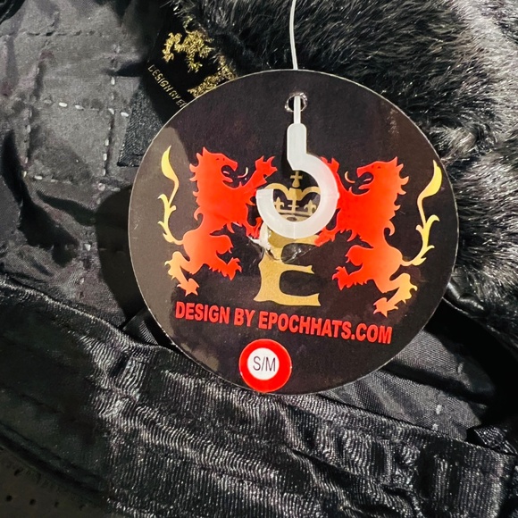 Faux Fur flat cap Hat cow pattern Warm Ski Snow dad golf furry warm Cap NEW S/M - Picture 9 of 11